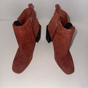 Halston Heritage Peregrun Suede Bootie Size 10